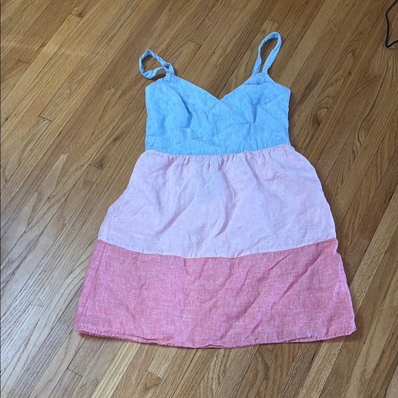 Cynthia Rowley Dresses & Skirts - Cynthia Rowley Blue and Pink Spaghetti Strap Sundress